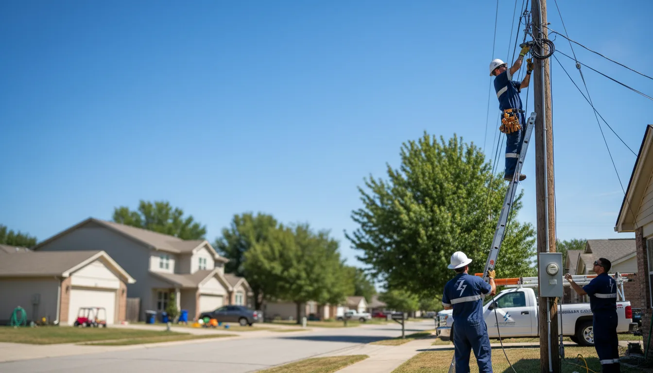 Residential electrician providing installation services in Edelstein, IL